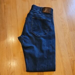 Lee Men's Dark Blue Straight Jeans